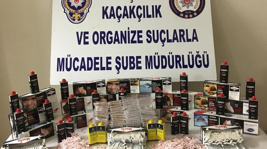 Sigara ka&ccedil;ak&ccedil;ıları KOM ekiplerince yakalandı