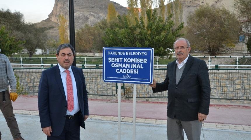 Şehit komiserin adı il&ccedil;esinde yaşayacak