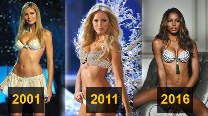 Victoria's Secret Fantasy Bra'nın yıllar i&ccedil;indeki değişimi