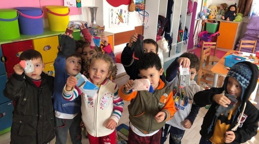 Manavgat&rsquo;tan, k&ouml;y okullarına Atkı, Bere, Eldiven ve &Ccedil;orap