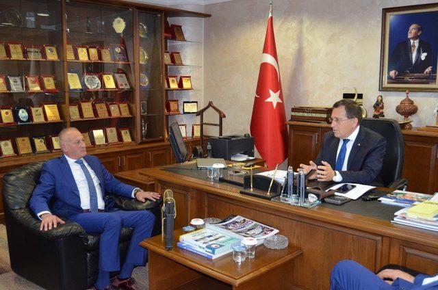 Alemdaroğlu yeni sanayi sitesi projesi için TTSO Başkanı Hacısalihoğlu’ndan destek istedi