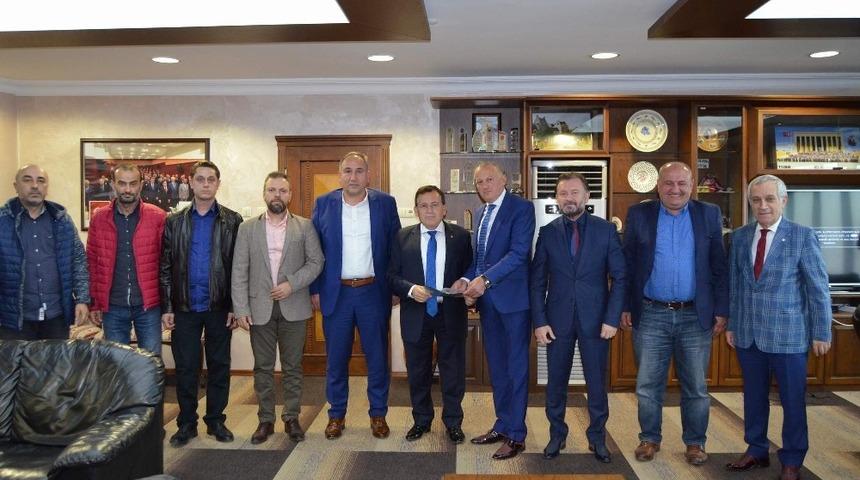 Alemdaroğlu yeni sanayi sitesi projesi i&ccedil;in TTSO Başkanı Hacısalihoğlu&rsquo;ndan destek istedi