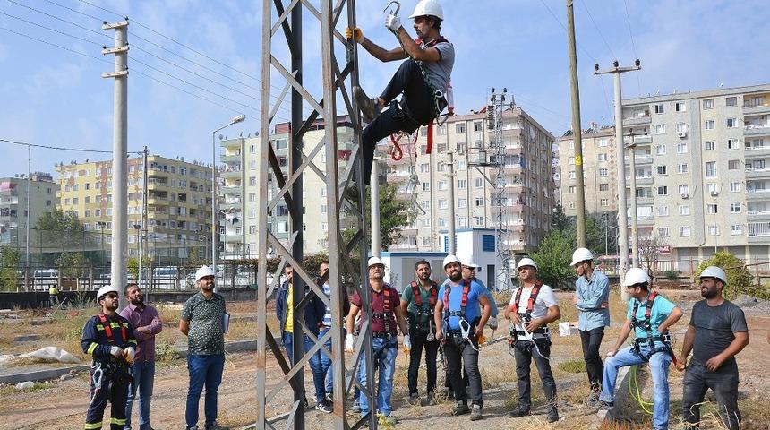 Dicle Elektrik&rsquo;ten 3 bin 500 personele y&uuml;ksekte &ccedil;alışma eğitimi