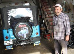  70 yıllık arabayı yeniden canlandırıp eski haline getirdi 