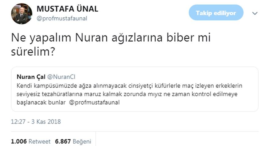 Rektöre 'acı biberli' eleştiri