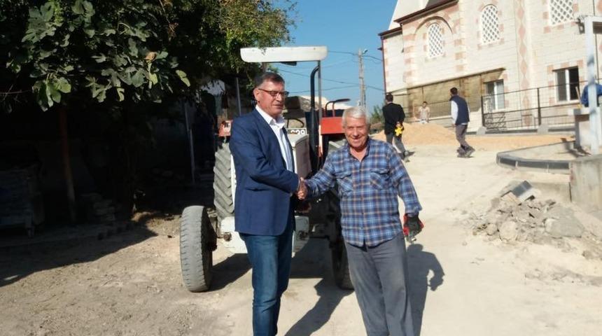 Başkan Duymuş yol &ccedil;alışmalarını yerinde inceledi