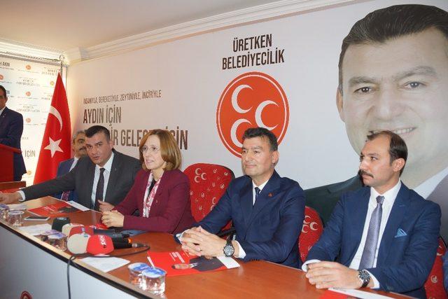 Aydın MHP, büyükşehir adayı Ümmet Akın’ı resmen ilan etti