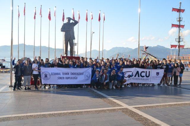 İTÜ VE ACU Sualtı Topluluğu dalış için Marmaris’i tercih etti