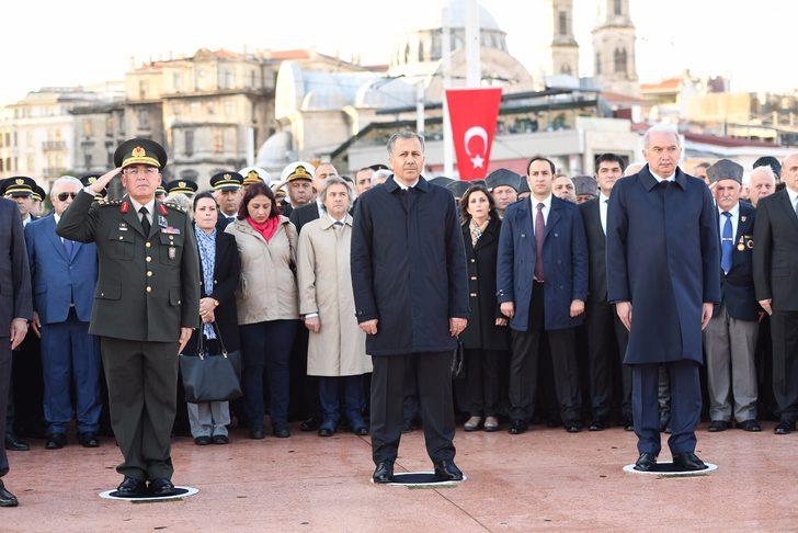 Taksim Meydanı’nda Atatürk’ü Anma Töreni düzenlendi