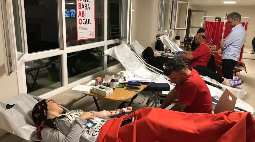 KYK öğrencileri Kan bağışında bulundu