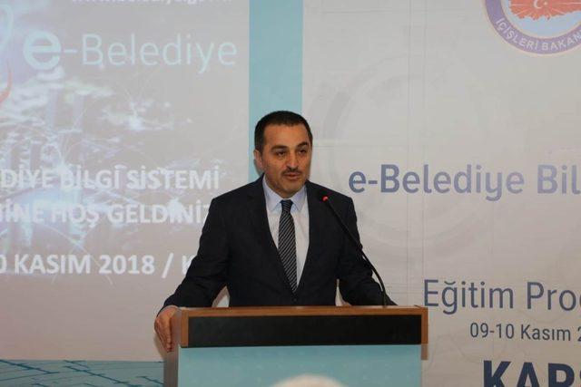 Kars&rsquo;ta, E-Belediye Bilgi Sistemi Projesi Eğitim Toplantısı d&uuml;zenlendi 1