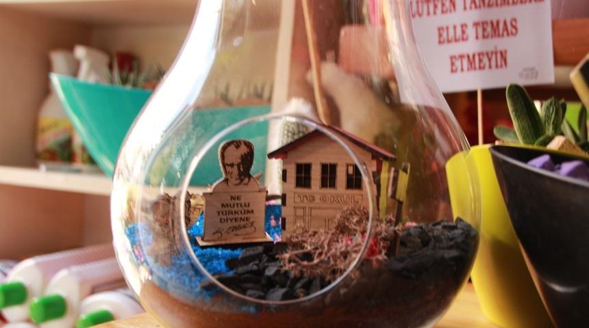 10 Kasım&rsquo;a &ouml;zel Atat&uuml;rk temalı teraryumlar