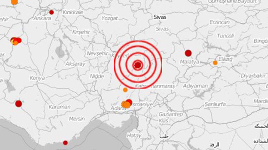 Adana'da deprem (Kandilli son depremler)