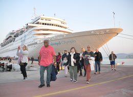 Kuşadası'nda kruvaziyer turizmi sezonu 'Celestyal Olympia' ile kapandı