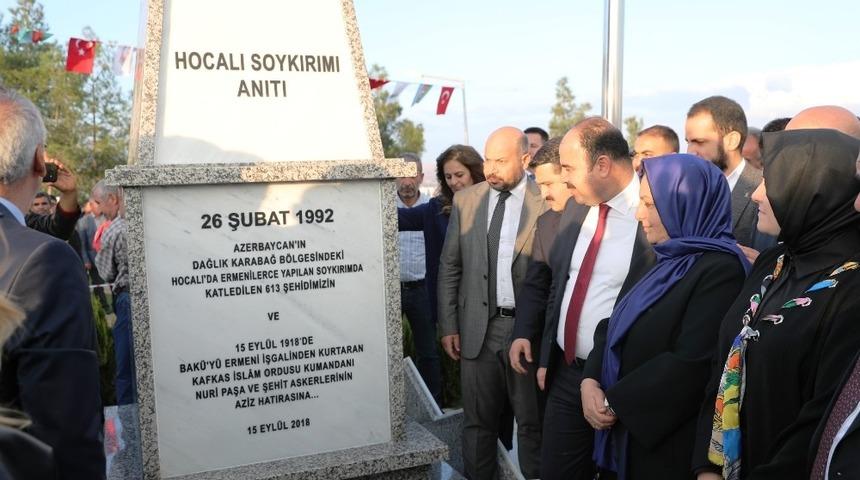 Karabağ kardeşlik parkı hizmete sunuldu