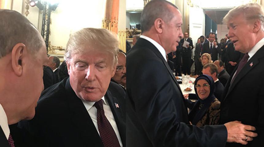 ABD ve T&uuml;rkiye arasındaki gerginliğin ardından Erdoğan ve Trump'tan dikkat &ccedil;eken kareler!