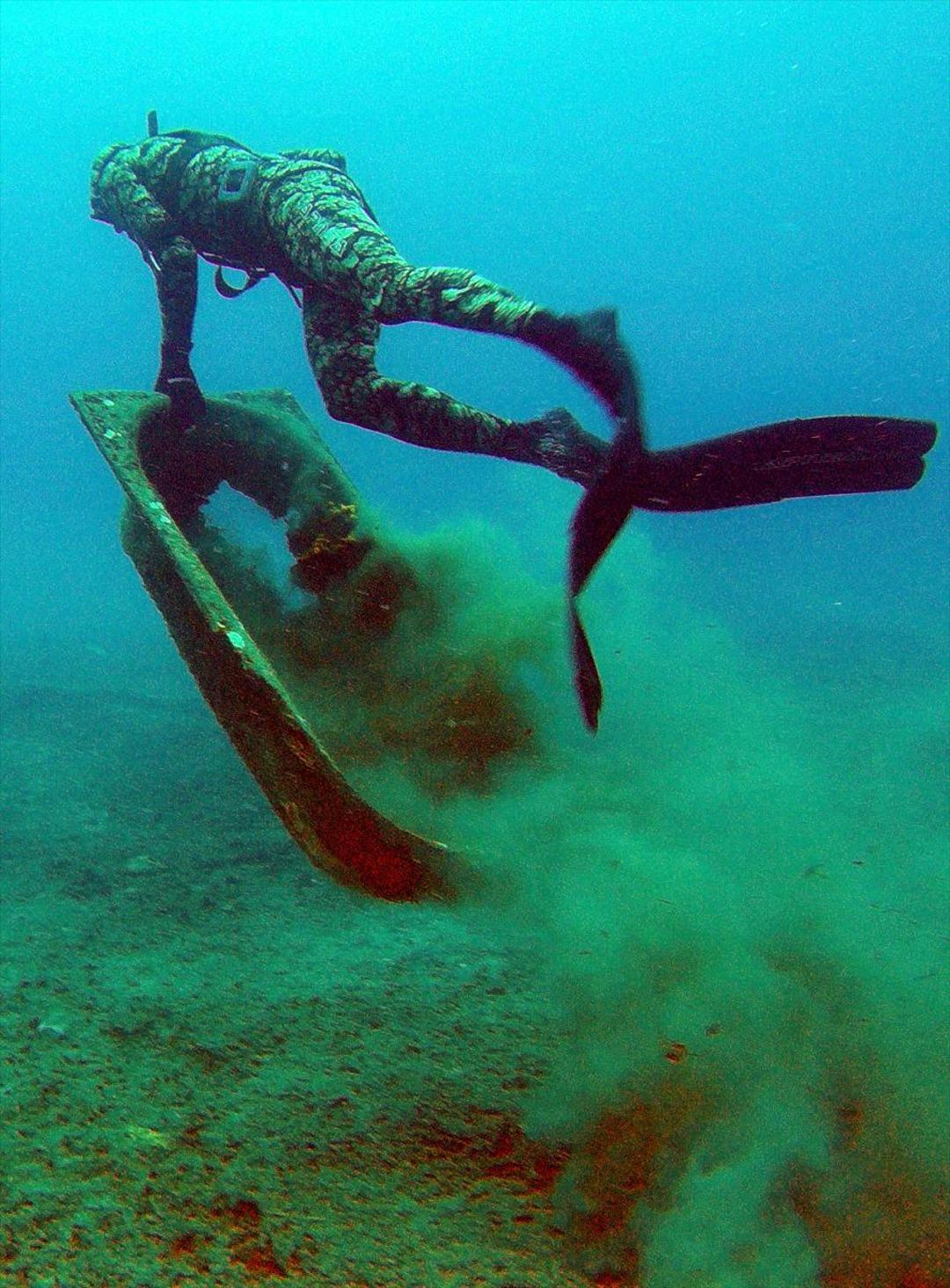 Bodrum'da dalgı&ccedil;lar denizden k&uuml;vet &ccedil;ıkardı
