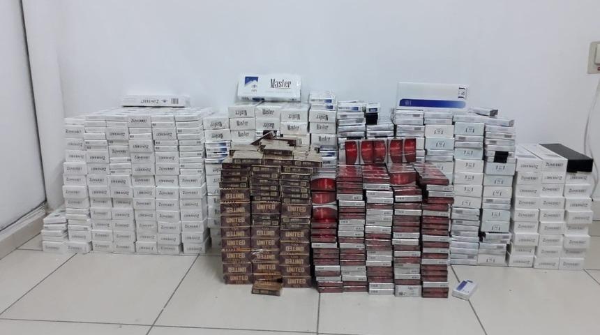 Jandarma&rsquo;dan ka&ccedil;an ara&ccedil;tan ka&ccedil;ak sigara &ccedil;ıktı