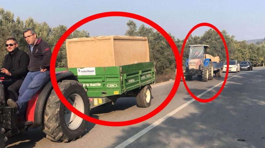 İznik'te heyecanlandıran keşif! Traktörlerle taşındı