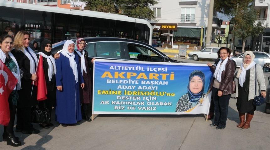 Altıeylül’ün ilk kadın aday adayı oldu