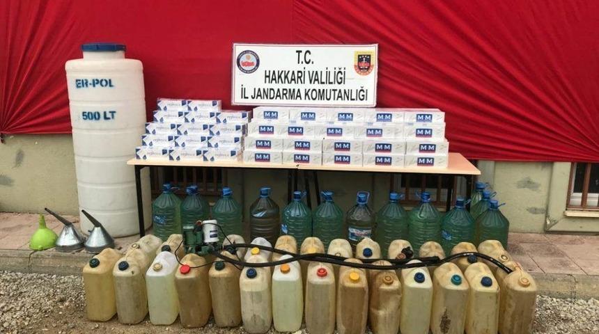 Y&uuml;ksekova&rsquo;da 5 bin 250 paket ka&ccedil;ak sigara ele ge&ccedil;irildi