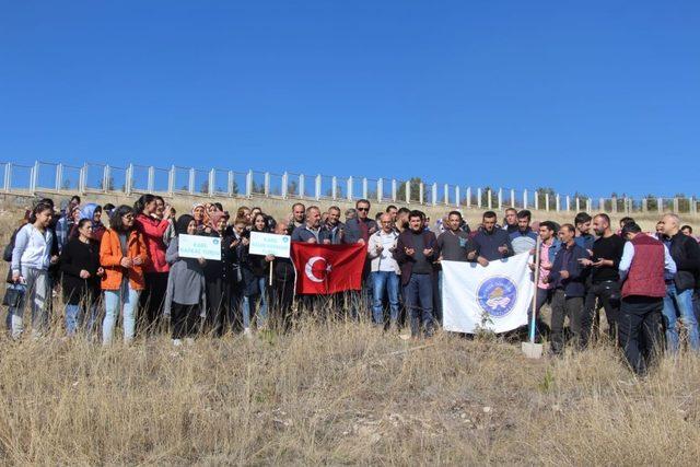 KYK’lı öğrenciler bin fidanı toprakla buluşturdu