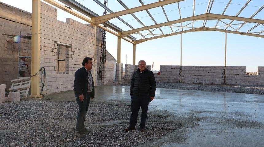 U&ccedil;hisar Belediyesi, kademe binasının inşaatı devam ediyor