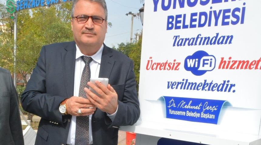 Yunusemre&rsquo;de 10 ayrı noktada &uuml;cretsiz internet hizmeti